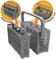 Universal Dishwasher Silverware Replacement Basket - Utensil/Cutlery Basket - Compatible with Bosch, Maytag, Kenmore, Whirlpool, KitchenAid, LG, Samsung, Frigidaire, GE