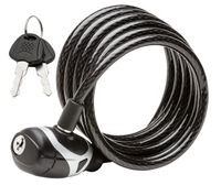 Schwinn Cable Bike Lock, Key Lock, 6-Feet x 8mm