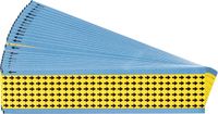 Electronic Inspection Arrows 0.25 in H x 0.3 in W Cloth Yellow/Black 25 Cards/Pk