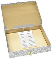 Pendaflex Box File, 2-1/2" Capacity, Letter Size, Black Agate Cover/Orange Spine,1 per Box (40574)