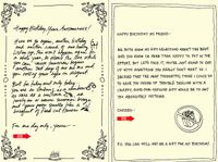 Quiplip Handwritten Yours Truly Birthday Cards, 6-Pack (YT02126PCK)