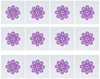 3dRose Set of 12 Greeting Cards, Soccer Flower Purple (gc_16667_2)