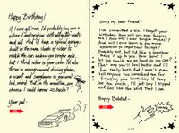Quiplip Handwritten Yours Truly Birthday Cards, 6-Pack (YT06076PCK)