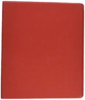 School Smart Polypropylene Round Ring Binder, 1/2 Inch, Red - 086353