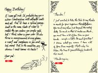 Quiplip Handwritten Yours Truly Birthday Cards, 6-Pack (YT06176PCK)
