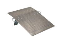 Vestil A-3036 Hand Truck Dock Plate, Aluminum, 500-lb. Capacity, 36" Length, 30" Usable Width, 1/4" Thick