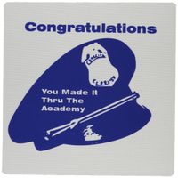 3dRose LLC 8 x 8 x 0.25 Inches Congratulations on Becoming A Police Officer Mouse Pad (mp_151082_1)