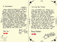 Quiplip Handwritten Yours Truly Birthday Cards, 6-Pack (YT04076PCK)