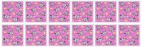 3dRose Happy Cow Girl Print Pink 6 x 6 Inches Greeting Cards, Set of 12 (gc_13804_2)