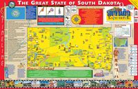 Gallopade Publishing Group 22 x 34 Inches The South Dakota Experience Poster/Map (9780793397822)