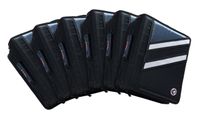Case-it Z-Binder Two-in-One 1.5-Inch D-Ring Zipper Binder, Black, Case of 6 (Z-176-C-BLK)