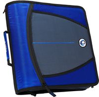 Case-it Mighty Zip Tab 3-Inch Zipper Binder, Blue, D-146-BLU
