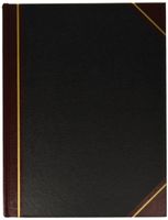 NATIONAL Texhide Series Record Book, Black, 14.25" x 11.25", 300 Pages (58400)