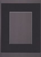 18x24 Black Picture Mats Mattes Matting with White Core Bevel Cut for 13x19 Pictures