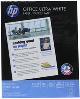 HP Office Copy/Laser/Inkjet Paper, 92 Brightness, 20lb, Letter, 500 Sheets Per Ream, 2500 Sheets Per Carton, HPC115R (172160)