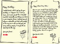 Quiplip Handwritten Yours Truly Birthday Cards, 6-Pack (YT03186PCK)