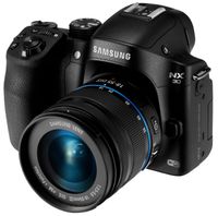 Samsung NX30 20.3MP CMOS Smart WiFi & NFC Mirrorless Digital Camera with 18-55mm Lens and 3" AMOLED Touch Screen and EVF (Black)