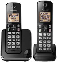 Panasonic KX-TGC352B / KX-TGC382B Dect 6.0 2-Handset Landline Telephone (Renewed)