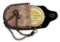 MAH Be Strong and Courageous, Do Not Be Afraid Engraved Compass, Joshua 1 9 Engraved Gifts, Confirmation Gift Ideas, Baptism Gifts, Missionary Gifts, Birthday Gifts. C-3278