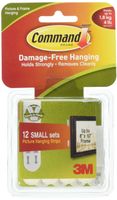 3M Picture Hanging Strips, Small, 24 Strips/Pk (17205-12PK)