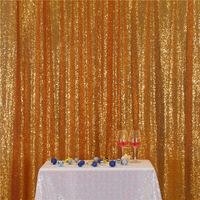 Eternal Beauty Gold Sequin Wedding Backdrop Photography Background Party Curtain, 10Ft X 10Ft
