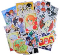 50 PCs The Promised Neverland Waterproof Laptop Stickers Waterproof Skateboard Snowboard Car Bicycle Luggage Decal Pack