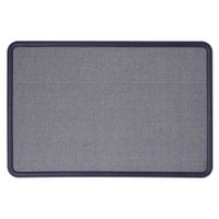Quartet Bulletin Board, Fabric, 3 x 2 Feet, Office Bulletin Boards, Contour Navy Blue Plastic Frame (7693BE)