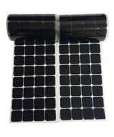 1" Black Square Straps 168 Pairs Self Adhestive Hook and Loop Strips with Waterproof Sticky Glue Fastener