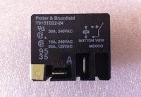 3 Pieces - T91S1D22-24 24VDC Power Relay SPST 30A 240VAC POTTER & BRUMFIELD