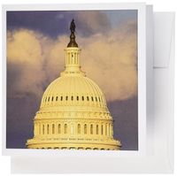 3dRose Dome of the U.S. Capitol Building, Washington DC - US09 DFR0071 - David R. Frazier - Greeting Cards, 6 x 6 inches, set of 6 (gc_88988_1)