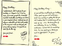 Quiplip Handwritten Yours Truly Birthday Cards, 6-Pack (YT03096PCK)