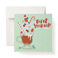 American Greetings 6274900 Christmas Cards, Treat Yourself (6-Count)