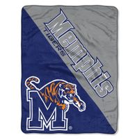 The Northwest Company Officially Licensed NCAA Memphis Tigers Halftone Micro Raschel Throw Blanket, 46" x 60", Multi Color