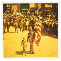 3dRose Vintage Uncle Sam on the 4th of July - Greeting Cards, 6 x 6 inches, set of 12 (gc_8476_2)