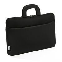 Fit & Fresh Protective Neoprene Laptop Bag with Zippered Storage Pocket, Case Fits Most Laptops with Displays Up To 15.6 Inches, Including Apple, Microsoft, Acer, Samsung, Google, Lenovo, BLACK