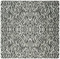 3dRose LLC 8 x 8 x 0.25 Inches Mouse Pad, Thin Small Scale Black N White Zebra Print (mp_101085_1)