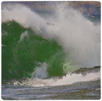 3dRose LLC 8 x 8 x 0.25 Inches Large Waves Crashing Into The Lake Superior Shore Mouse Pad (mp_11363_1)