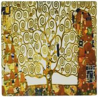 3dRose LLC 8 x 8 x 0.25 Inches Mouse Pad, A Photo of Klimt Painting The Tree of Life (mp_100417_1)