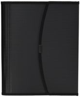 Smead Poly Pro Series II Pad Folio, 7-Pocket Expanding File, Letter Size, Black (85830)