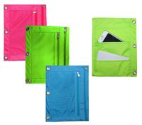 Inkology Pocket Binder Pouches, Design May Vary, 12 Pouches per Pack (04909)