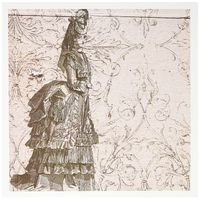 Vintage Pretty Lady Steampunk Art - Greeting Card, 6 x 6 inches, single (gc_110256_5)