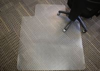 Mammoth Office Products PVC Plastic Chair Mat for Low Pile (Less than 1/4-Inch) Carpeting, 36x 48 Inches Rectangular with Lip for Under-Desk (V3648LLP)