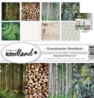 Reminisce (REMBC) SCW-200 Scandinavian Woodland Scrapbook Collection Kit, Multi Color Palette