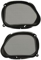 Hogtunes 57 MESH Replacement Front Speaker Grilles for 1998-2013 Harley-Davidson FLTR Road Glide Models