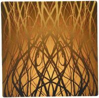3dRose LLC 8 x 8 x 0.25 Inches Mouse Pad, Art Nouveau Strands of Gold Pattern (mp_100968_1)