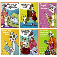 Hallmark Shoebox Maxine All Occasions Card Assortment (6 Cards with Envelopes)