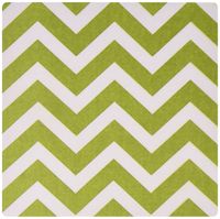 3dRose LLC 8 x 8 x 0.25 Inches Mouse Pad, Large Lime Green Chevron Zig Zag Stripes (mp_119432_1)