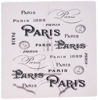 3Drose LLC 8 X 8 X 0.25 Inches Mouse Pad, Eiffel Tower Design with Paris in Many Pretty Scripts (Mp_109133_1)