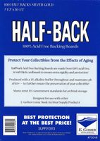 Half-Back Silver & Gold Comic Book Backing Boards 7 1/2" x 10 1/2"