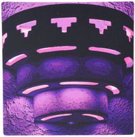3Drose 8 X 8 X 0.25 Inches Mouse Pad a Wall Sconce Light in Purple All Lit Up (mp_64905_1)